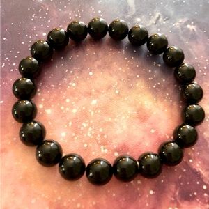 Genuine Cuban black coral bead bracelet, fits my small wrist